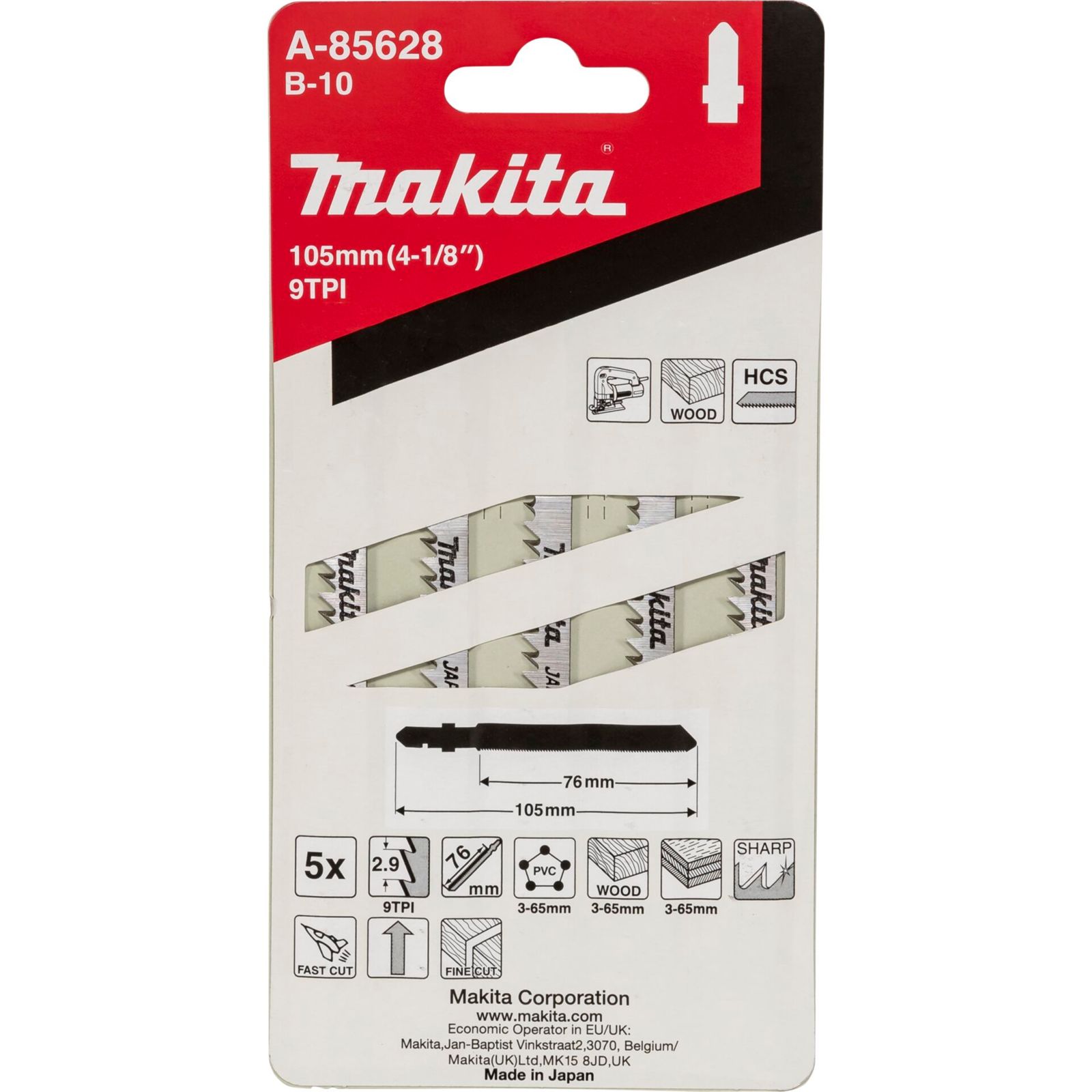 Makita A-85628 Stichsägeblatt B-10