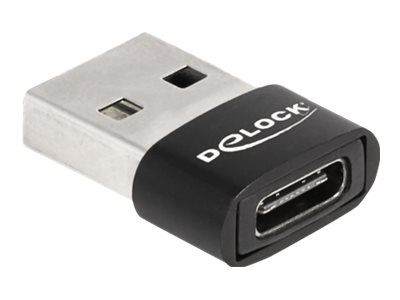 Delock USB adaptér DELOCK USB 2.0 adaptér USB Type-A St > USB Type-C Bu schwarz