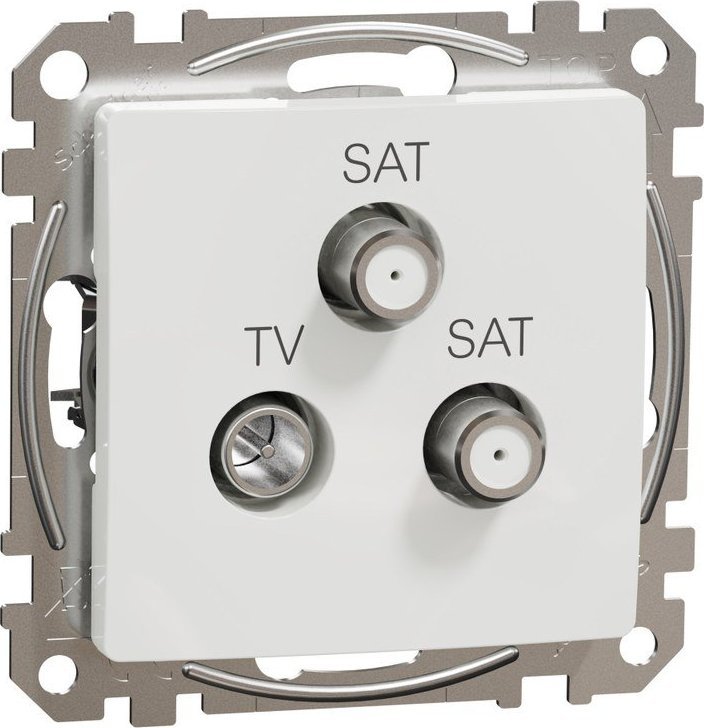 Schneider Electric GN.TV/SAT/SAT KONC.4DB BÍLÁ SEDNA POPIS