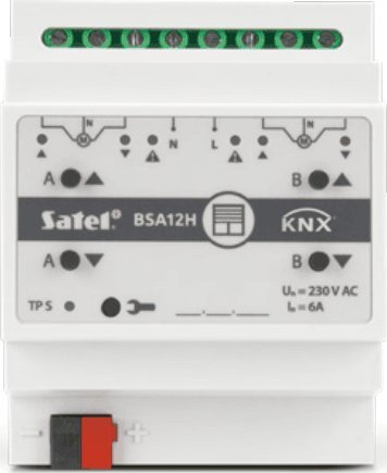 Satel SATEL KNX 2-kanálový žaluziový pohon 230V AC KNX-BSA12H