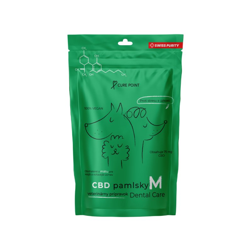 Cure Point CBD Dental Care M Pamlsky pro psy 100g