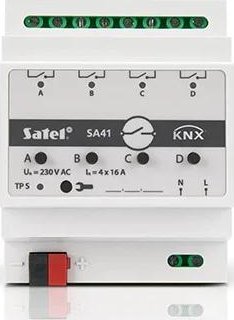 Satel SATEL KNX 4-kanálový spínací aktor KNX-SA41