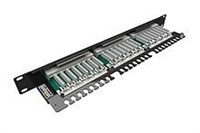 Solarix Patch panel 24 x RJ45 CAT5E STP černý 1U SX24-5E-STP-BK-N