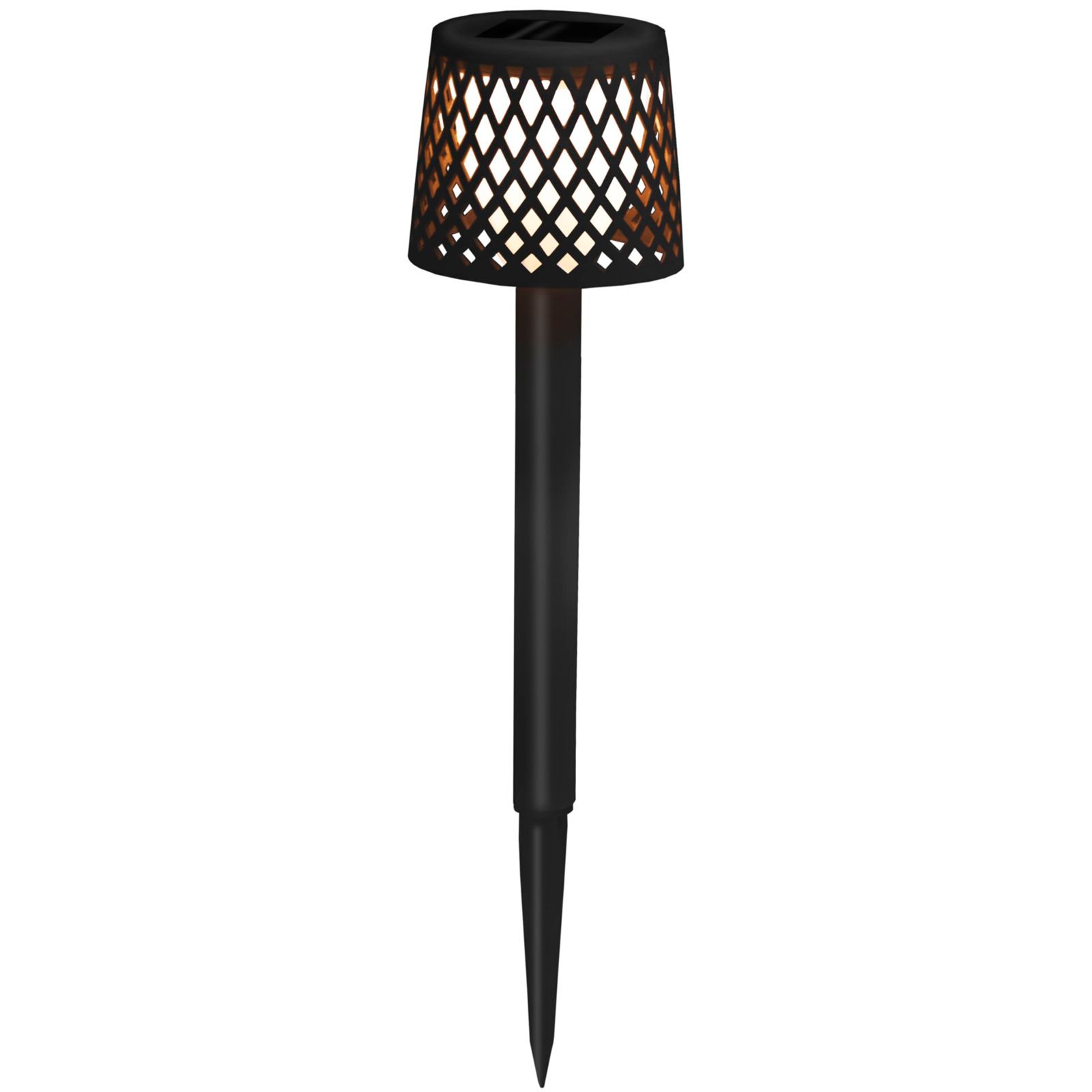 New Garden Gretita Solar Lamp Garden Spike   4 units   black
