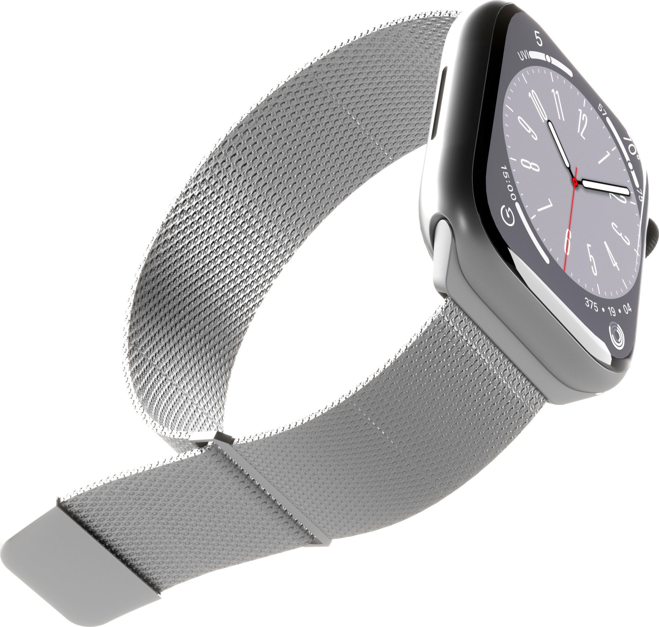 Magnetický pásek Puro Puro Milanese – řemínek z nerezové oceli pro Apple Watch 38/40/41 mm (stříbrný)