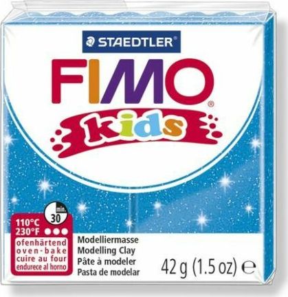Fimo termosetová plastová hmota Detská trblietavá modrá 42g