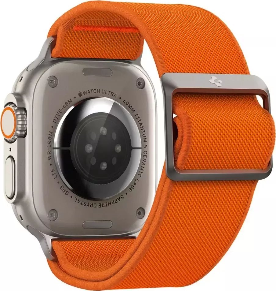 Spigen Remienok Spigen Fit Lite Ultra Apple Watch 4/5/6/7/SE/8/Ultra 44/45/49 mm oranžový