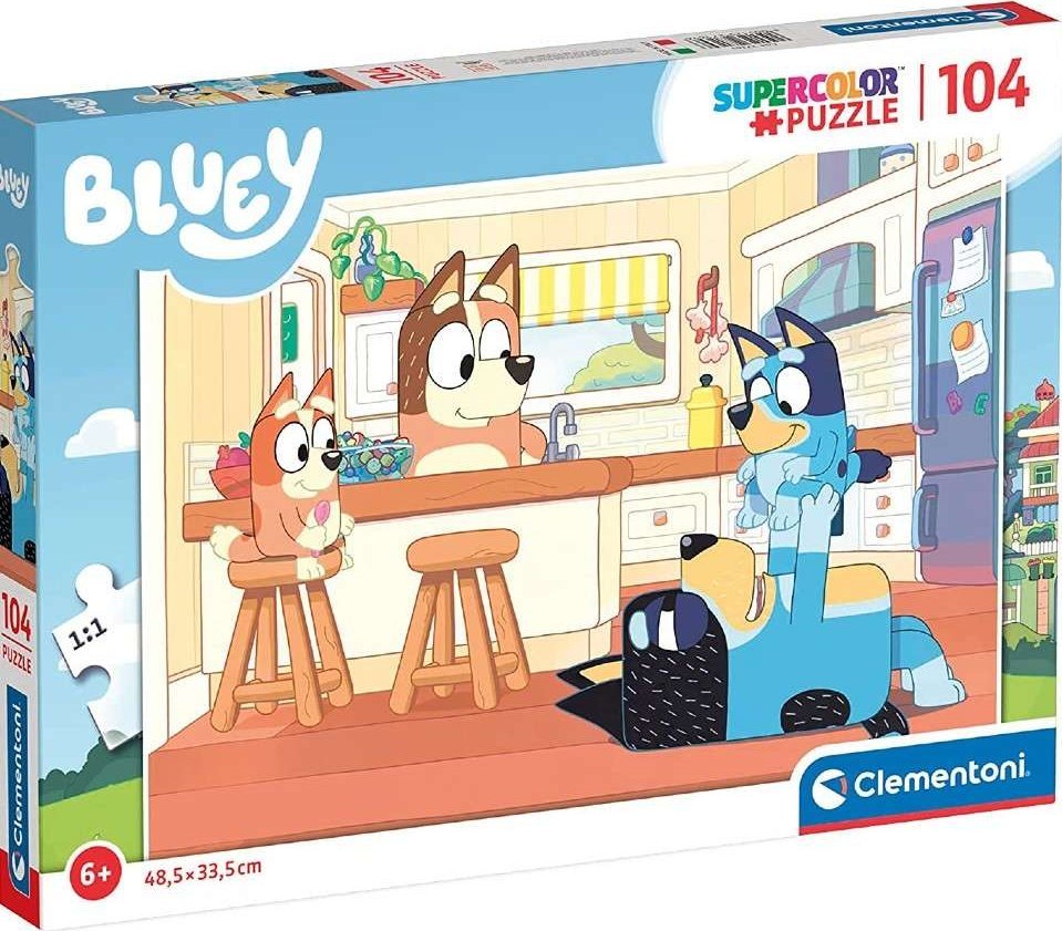 Clementoni Puzzle 104 dílků Bluey