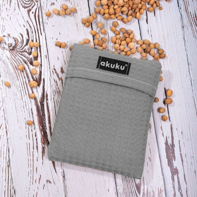 A0635 TEPELNÁ BOTA TŘEŠŇOVÝCH SEMEN 13 X 16 CM ŠEDÁ