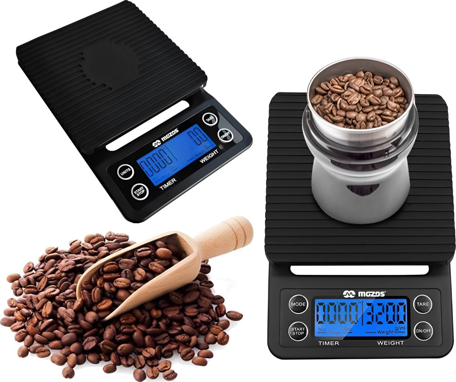 Mozos Kuchyňská váha Caffee se zátkou na kávu