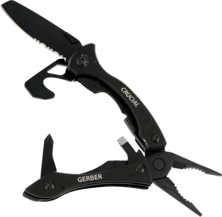 Gerber Multitool Crucial s ořezávačem popruhů černý