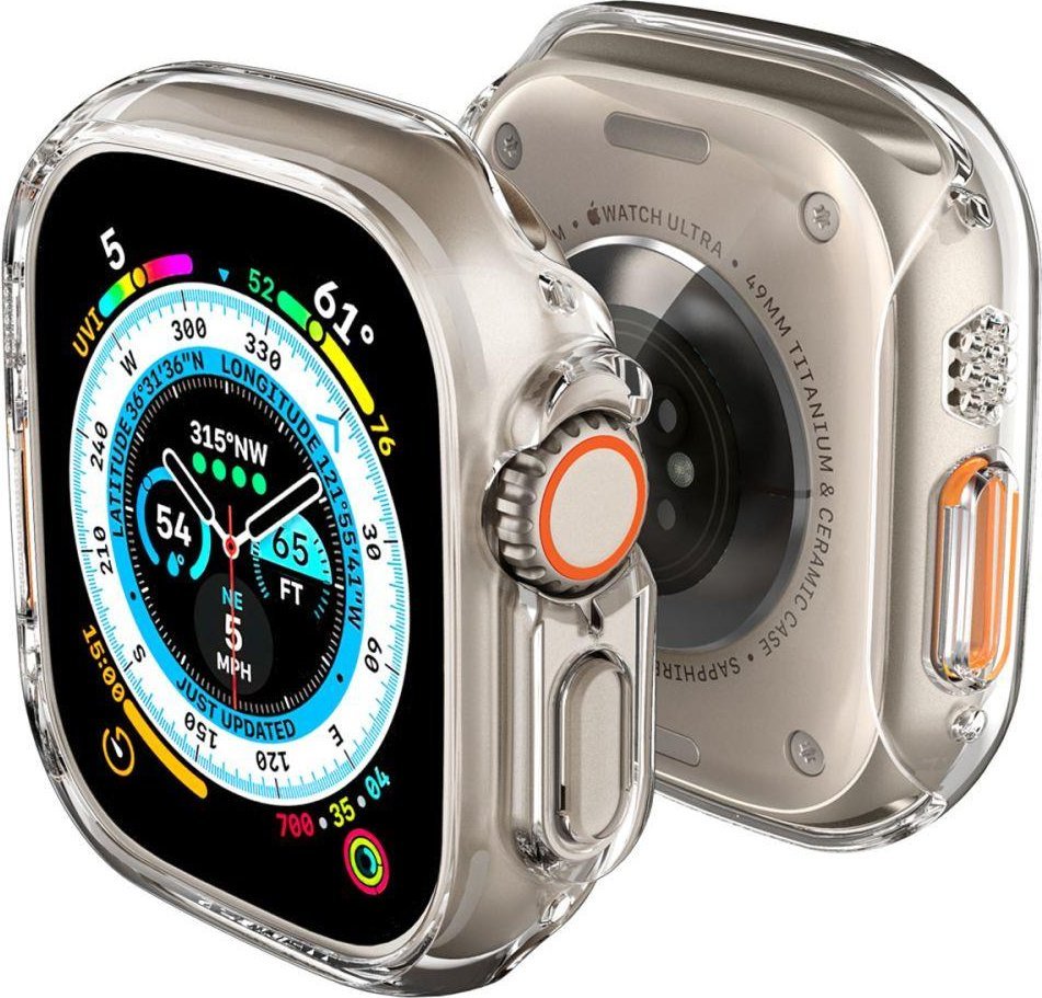 Krištáľovo číre puzdro Spigen Thin Fit Apple Watch Ultra 49 mm