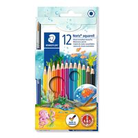 Staedtler Akvarelové tužky 12 barev se štětcem