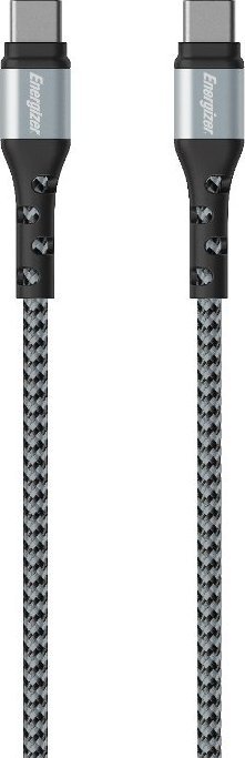 Energizer USB-C – USB-C USB kábel 2 m strieborný (C521CKSL)