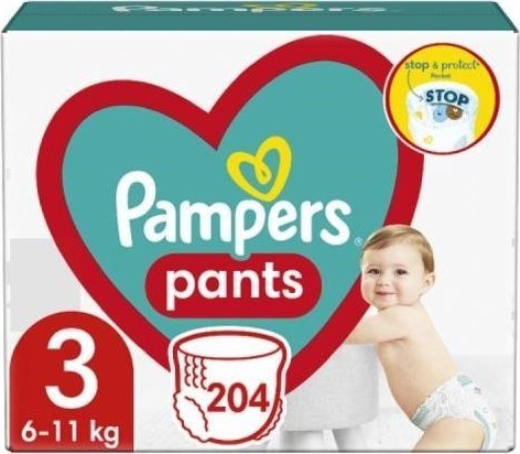 Pampers Pants Boy/Girl 3 204 pc(s)