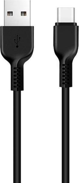 Partner Tele.com USB kábel USB-A – USB-C 1 m čierny (6957531068846)