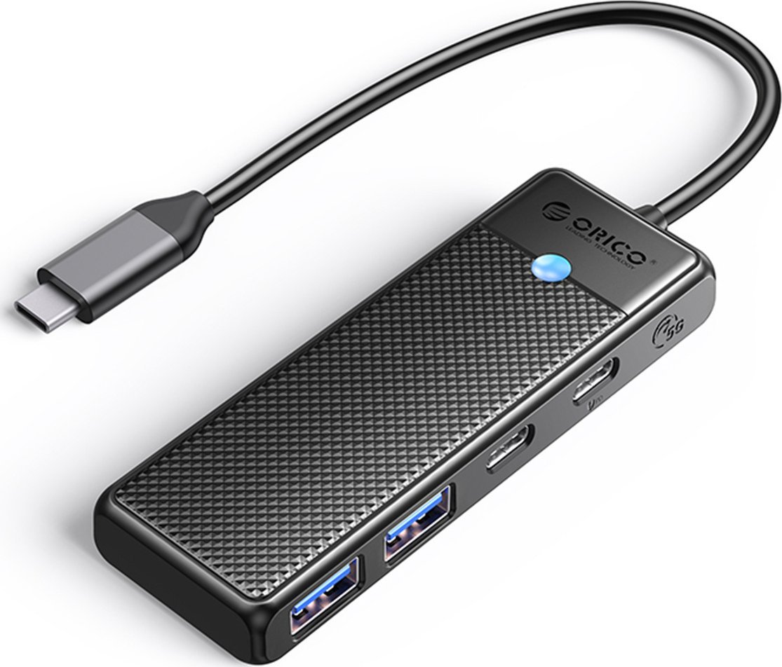 Orico USB HUB PAPW2AC-C3-015-BK-EP 2x USB-C + 2x USB-A 3.0 (PAPW2AC-C3-015-BK-EP)