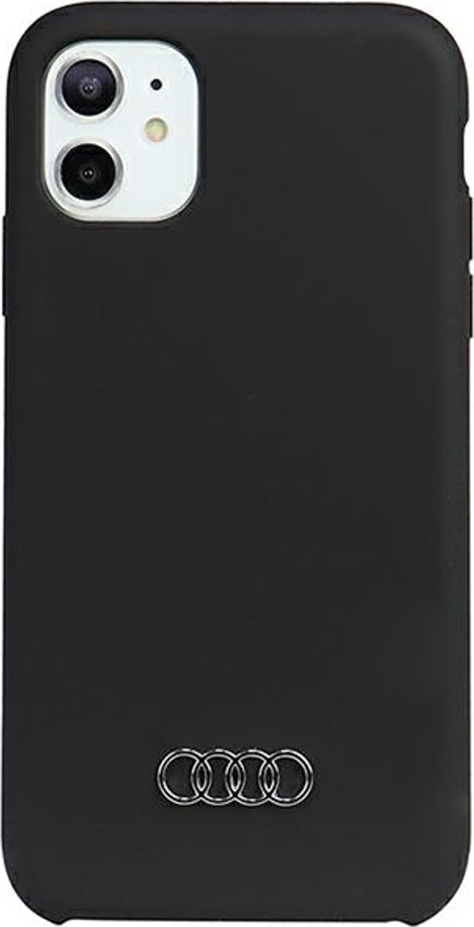 Silikonový obal Audi iPhone 12/12 Pro 6.1 černý/černý pevný obal AU-LSRIP12P-Q3/D1-BK