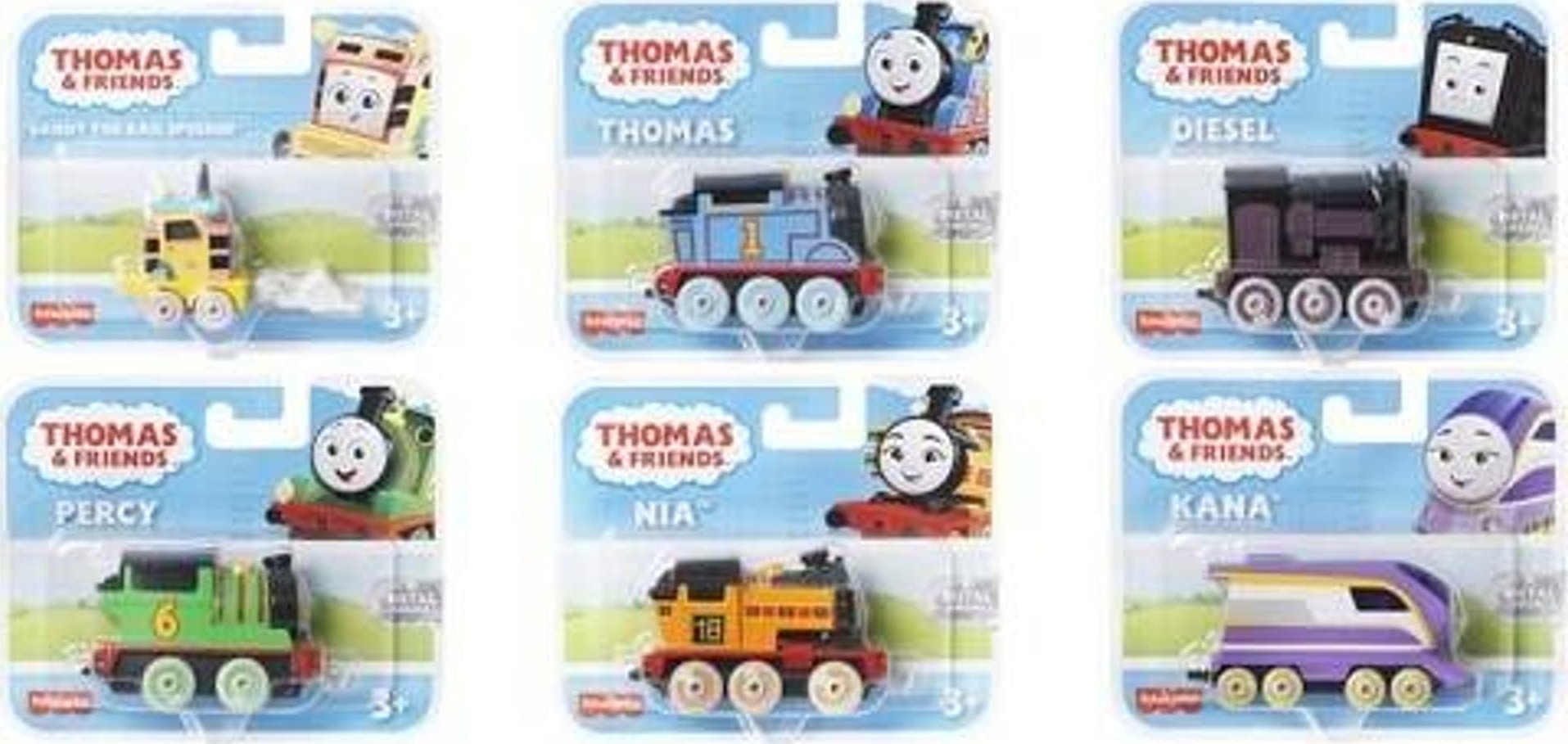 Mattel Fisher-Price Lokomotíva Thomas and Friends malý mix kovov HFX89 p6 MATTEL cena za 1 ks