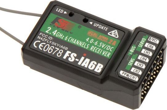FlySky Receiver FS-iA6B, 6 kanálov AFHDS 2A
