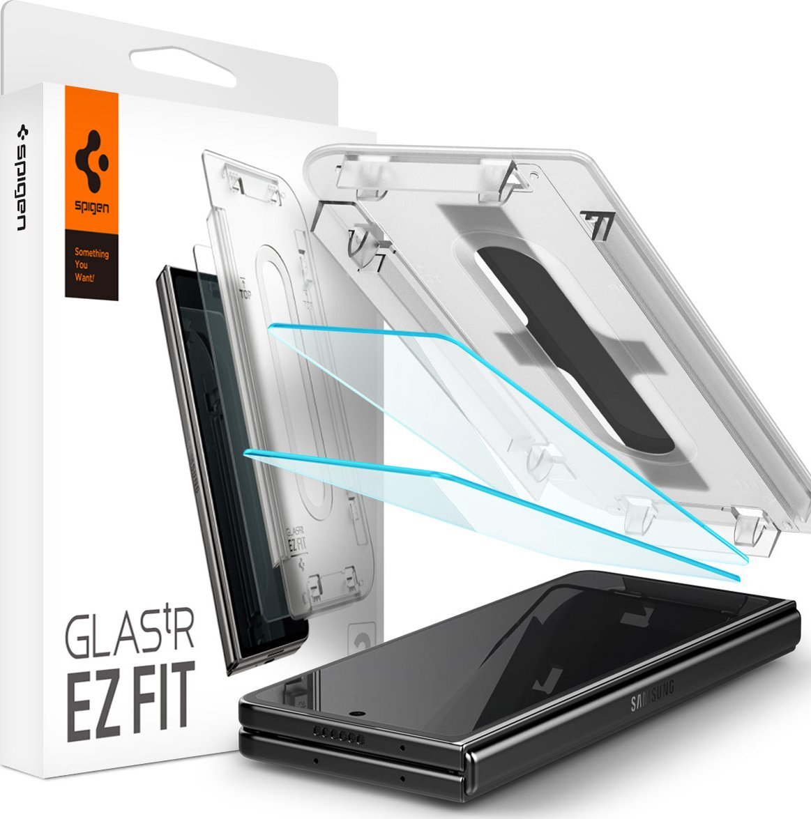 Spigen Glas.TR EZ Fit – Tvrdené sklo pre Samsung Galax Z Fold 5 (2 kusy)