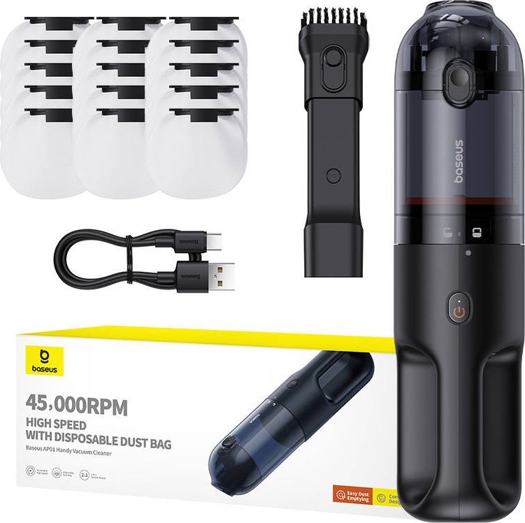 Akumulátorový vysávač Baseus AP01 5000Pa (čierny)