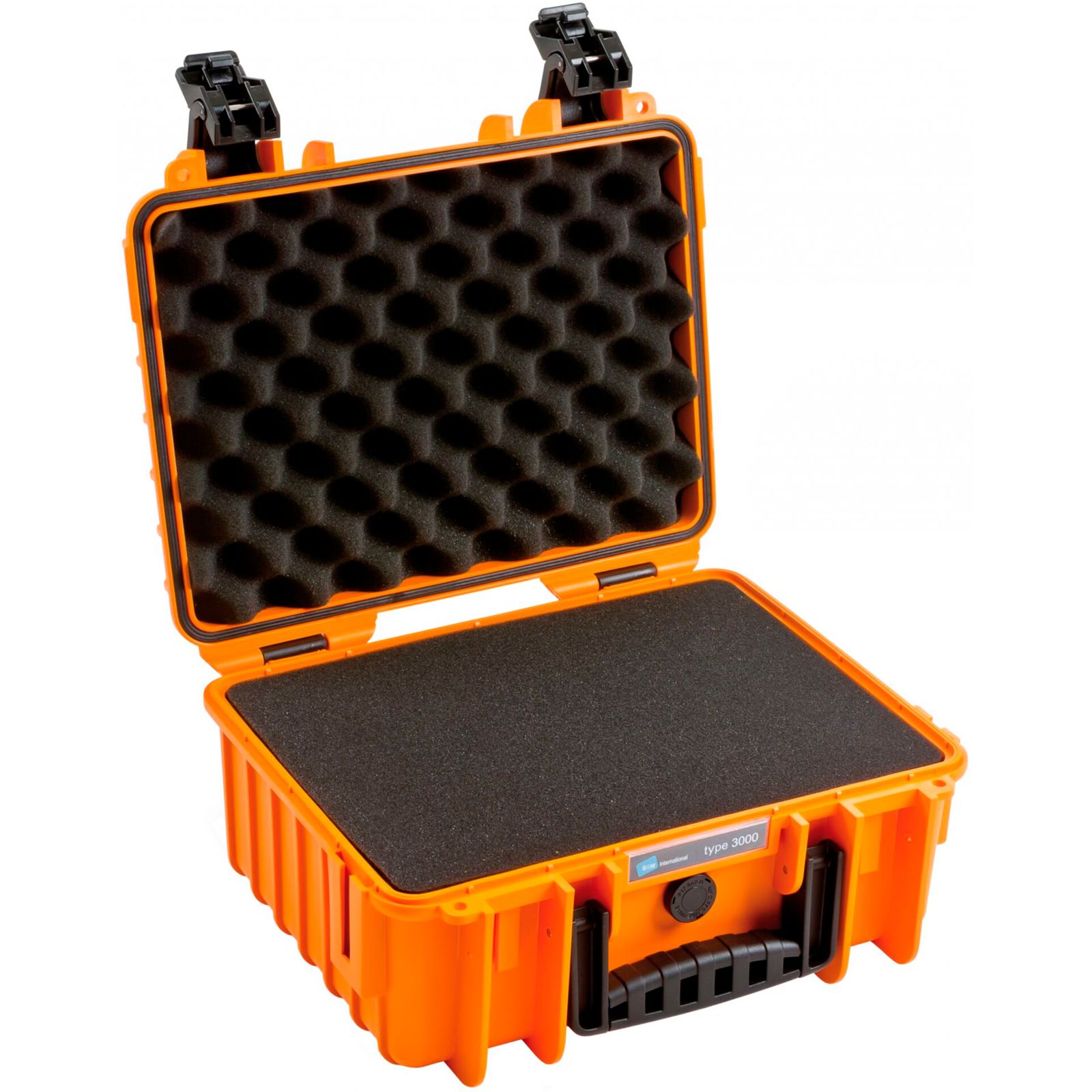 B&W Outdoor Case 3000 with pre-cut foam (SI) orange