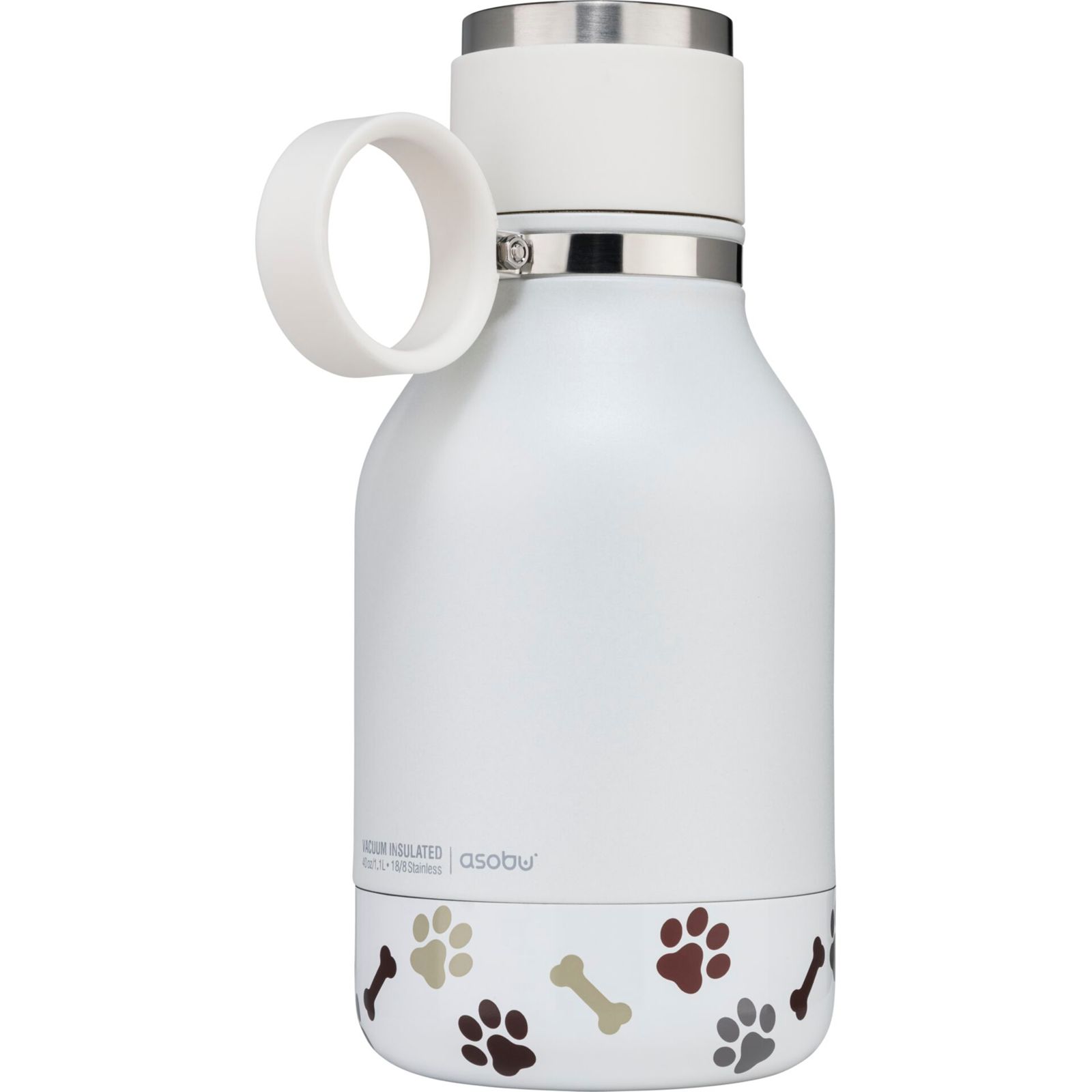 Asobu Dog Bowl Bottle White, 0.975 L