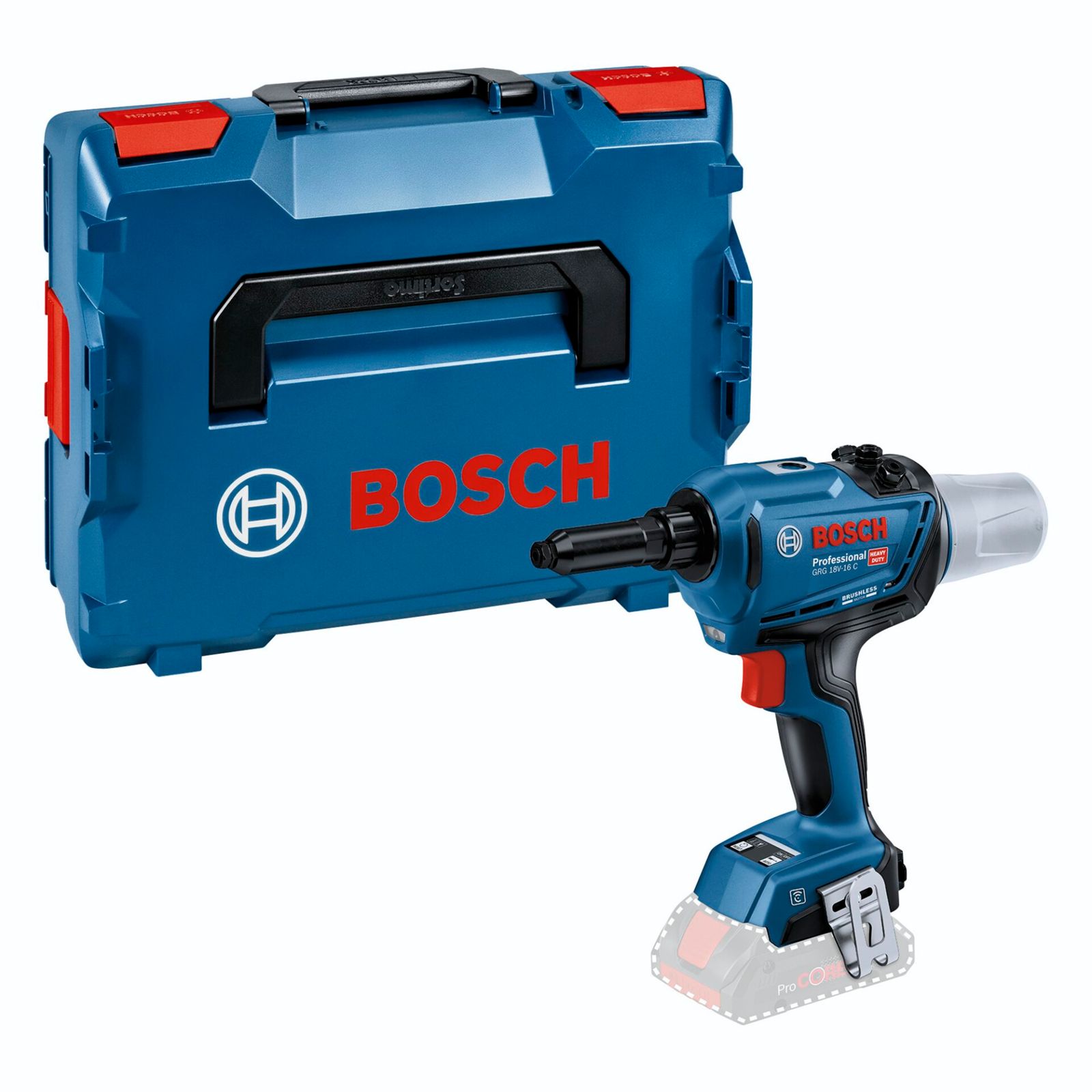 Bosch GRG 18V-16 C vc. L-BOXXu aku nýtovací pistole(bez ak.nab)