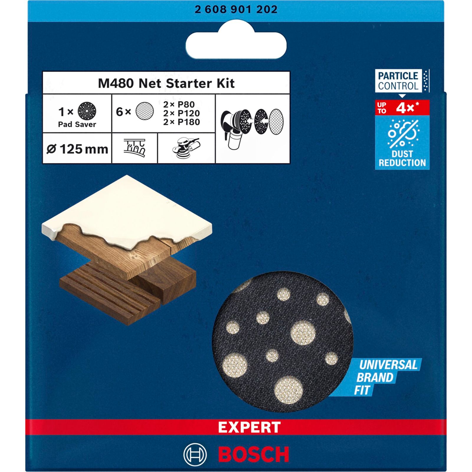 Bosch Sanding Nets M480 125mm Starter Kit EXP