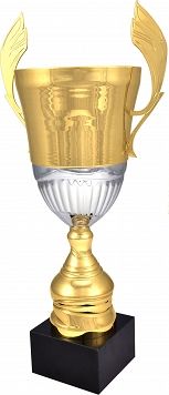 Sportovní pohár Victoria kov zlato-stříbrný 4128D
