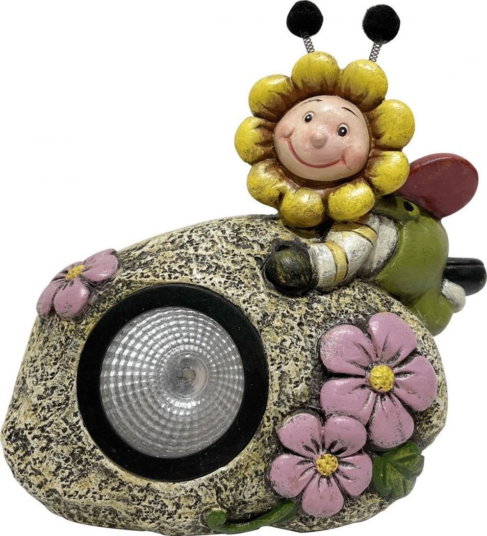 Saska Garden Garden dekorácia solárna lampa kameň 15x9,5x13cm
