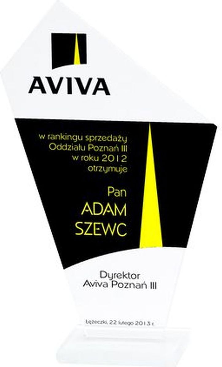 Victoria Sport Skleněná gravírovaná trofej + výplň barvou M64C