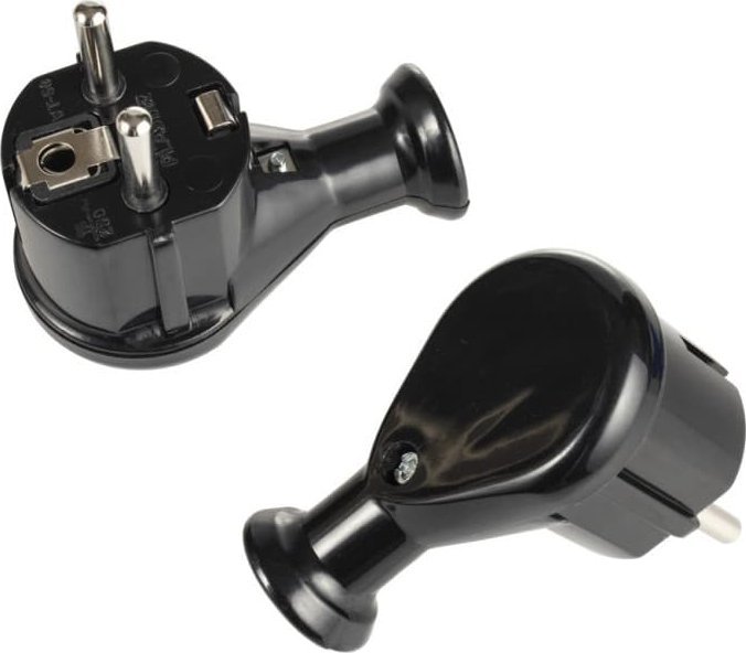 Montis Angle Plug-In Plug Un-Schuko WT-50 Black Montis MT021-C Polský produkt