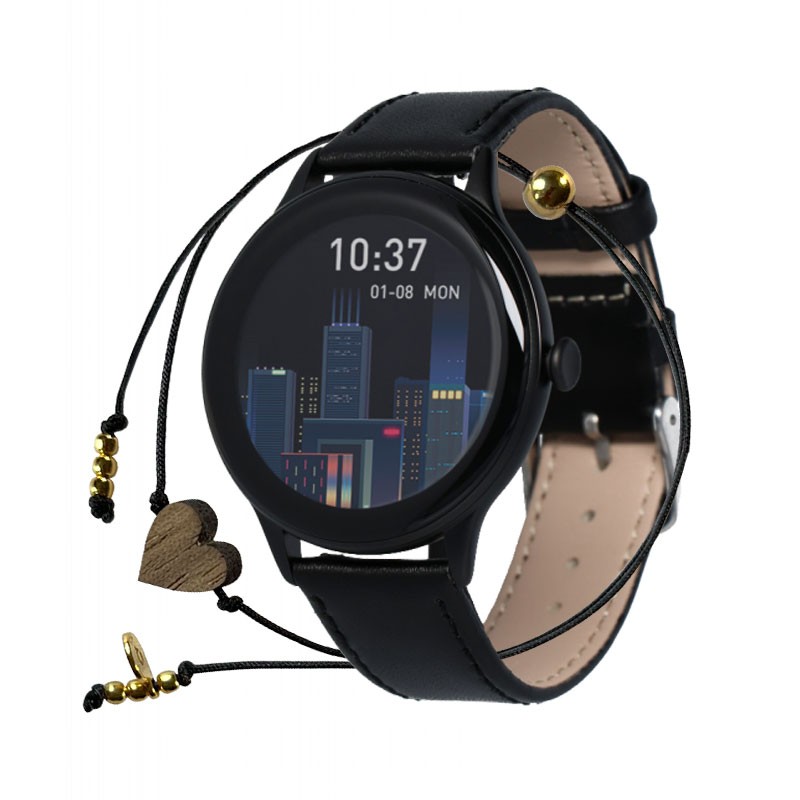 MAXCOM FW48 Vanad Satin, Smarthodinky, čierne