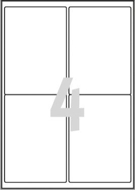 Avery Zweckform LABEL ZF L4774 99,1X139 A4 20 listov voda/80/ LABEL - L4774-20