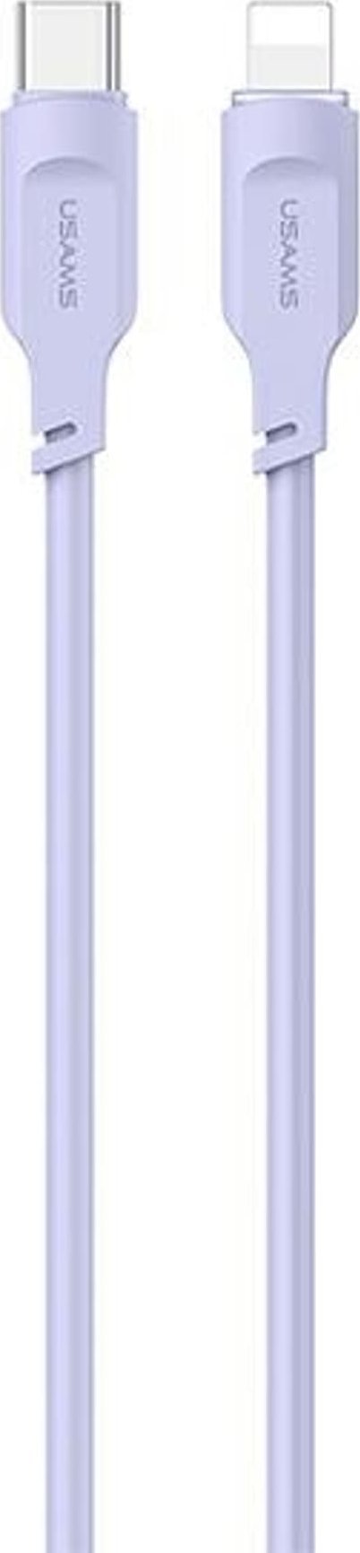 Usams USB-C - Lightning kabel 1,2 m fialový (není skladem)