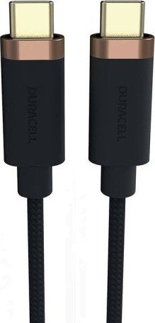 Kábel Duracell USB-C pre USB-C 3.2 1 m (čierny)