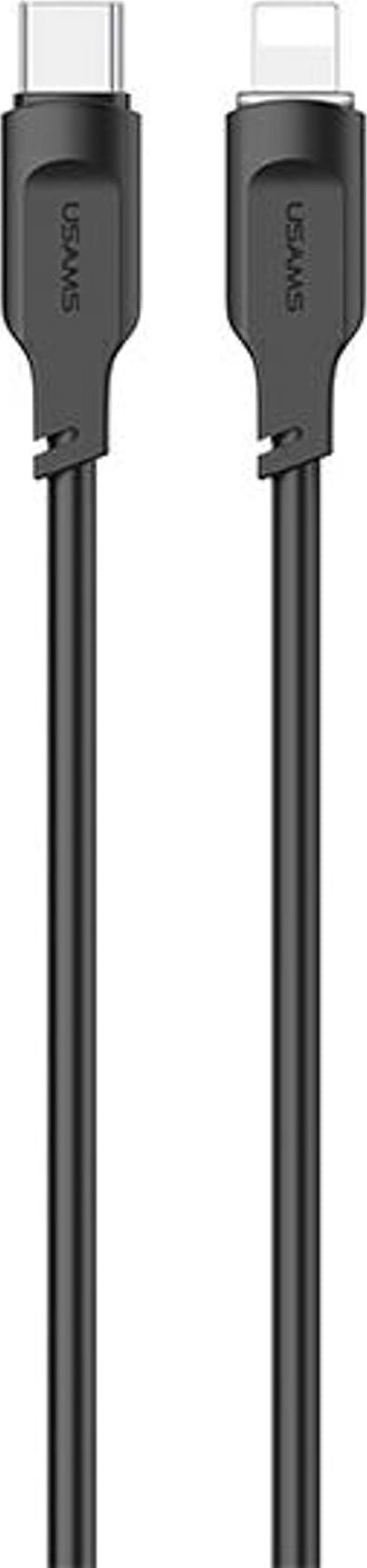 Usams USB-C - Lightning kabel 1,2 m černý (není skladem)