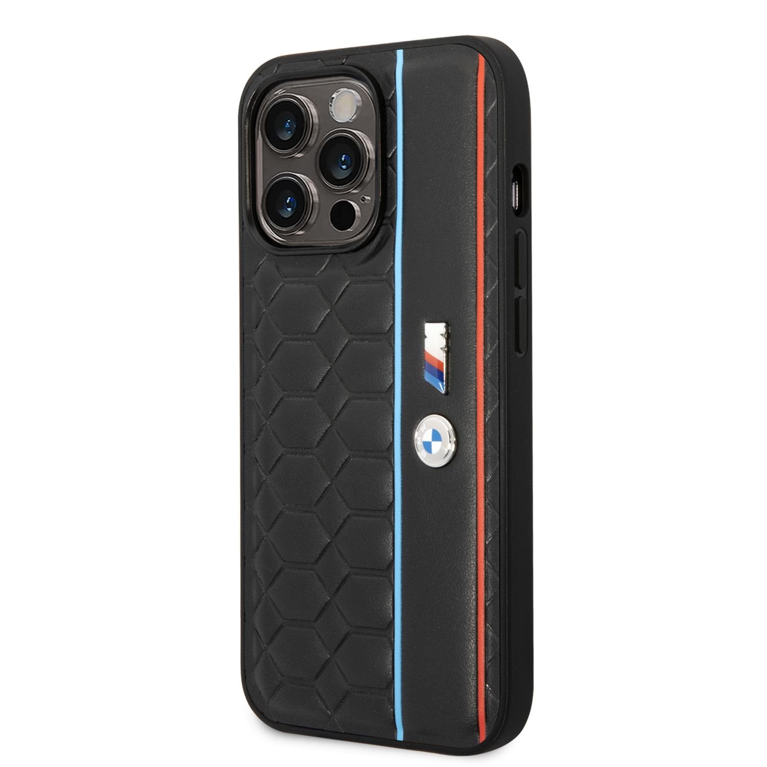 BMW M Hexagonal Pattern Zadní Kryt pro iPhone 14 Pro Black Nové
