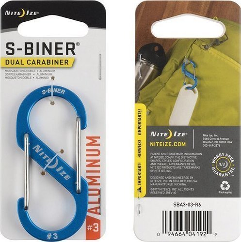 NiteIze Nite Ize S-Biner Aluminium #3 Blue