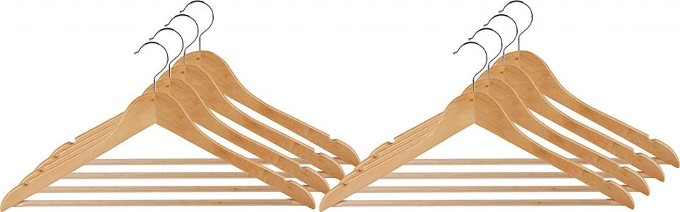 Wenko Ramínka na oblečení Eco45 x 23,5 cm přírodní dřevo 8 kusů