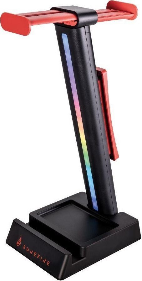 SureFire Vinson N1 Dual Balance RGB sluchátkový stojan, černý, plastový, 48845, černý