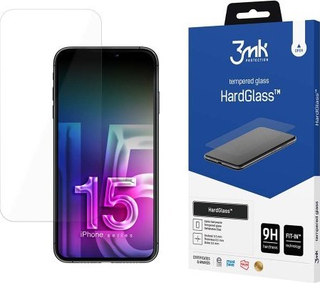 3mk tvrzené sklo HardGlass pro Apple iPhone 15 Pro