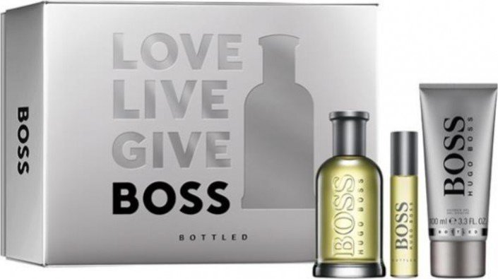 Hugo Boss BOSS Bottled - Dárková sada EDT 100ml + EDT 10ml + Gel 100ml