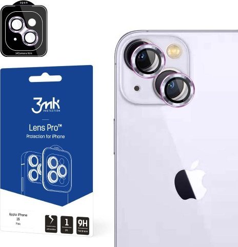 3mk ochrana kamery Lens Pro pro Apple iPhone 15 Plus, Pink