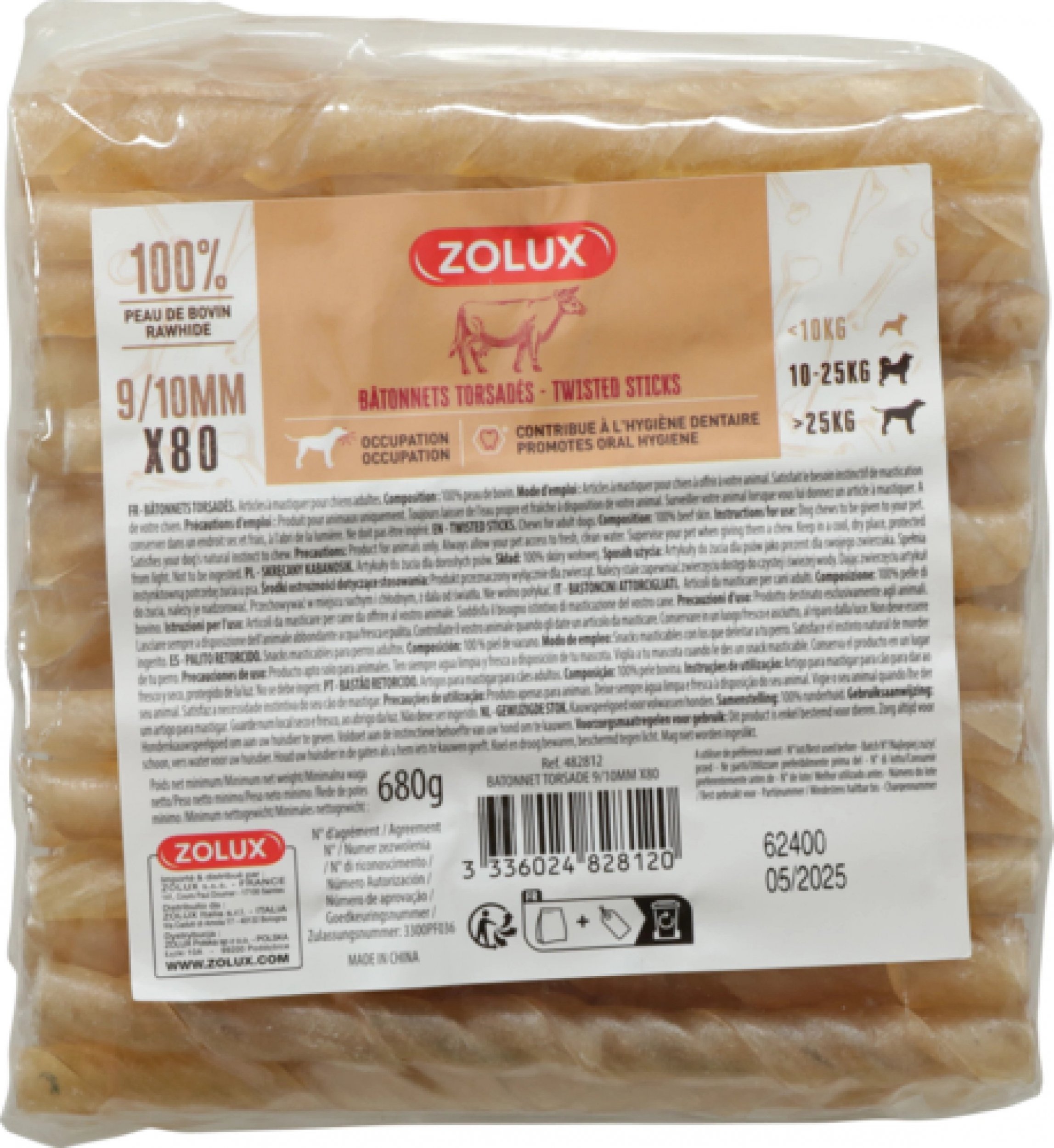 Zolux ZOLUX Zkroucené šňůrky 9/10 mm x 15