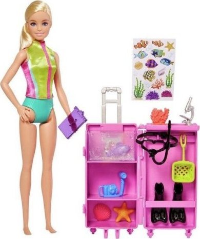 Mattel Barbie bábika Morský biológ Sada s bábikou HMH26