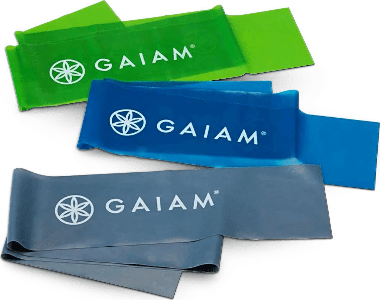Gaiam Flex 59180 různé úrovně odporu ve vícebarevné sadě 3 ks.
