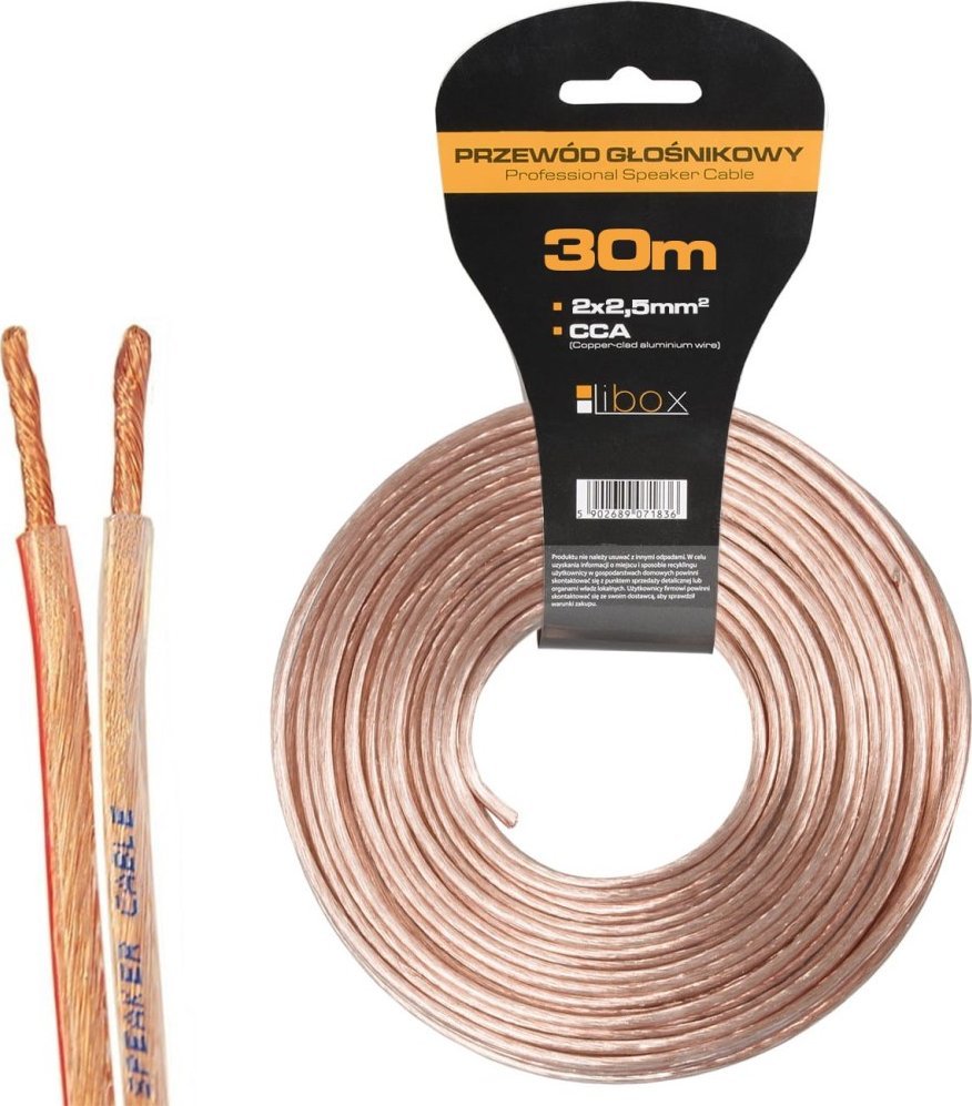 Kabel kabelu Libox Kabel 2x2,50 lb0009-30 libox